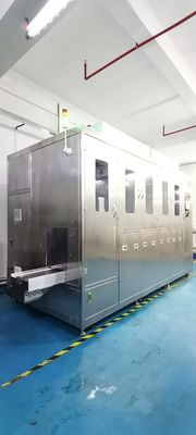 Máquina de limpieza de cestas industrial de ranuras múltiples con rotación de spray