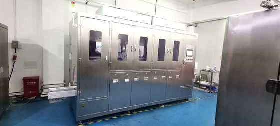 Máquina de limpieza de cestas industrial de ranuras múltiples con rotación de spray