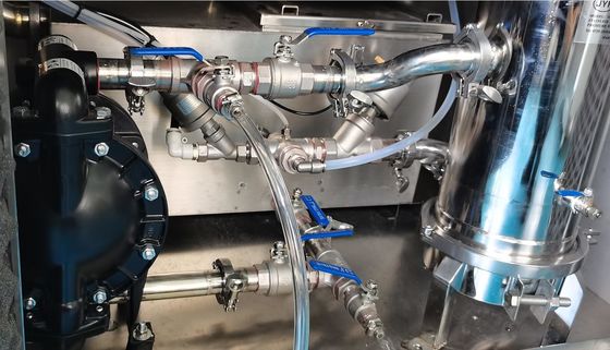 Máquina de limpieza industrial de pulverización de acero inoxidable Antiwear para plantillas