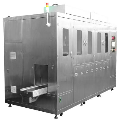 Lavadora de cestas de acero inoxidable Anti-corrosión, equipo de limpieza de cestas industriales 380V