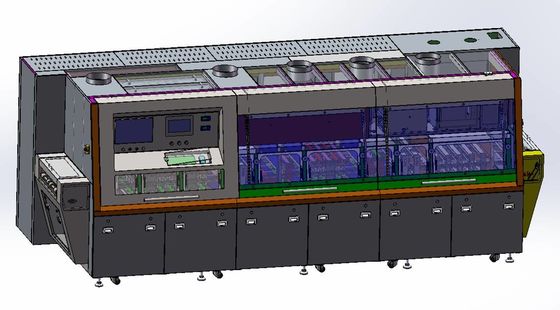 Máquina de limpieza de flujo de tres fases Lavadora de componentes duraderos y multifuncionales