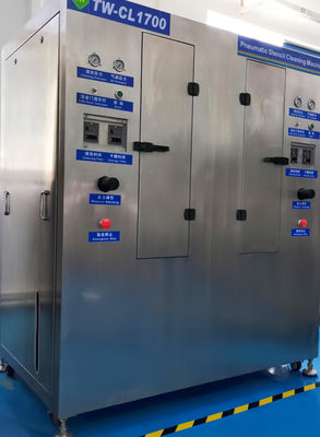 Equipo de limpieza totalmente neumático con plantillas rotativas